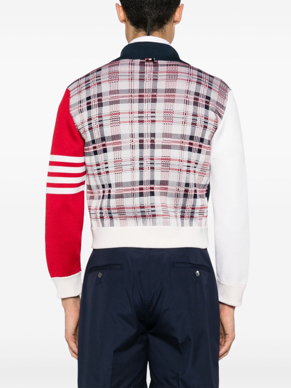 4-Bar jacquard bomber jacket - 4