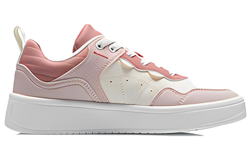 (WMNS) Li-Ning Casual Lifestyle Skate Shoes 'Pink White' AGCT406-1 - 2