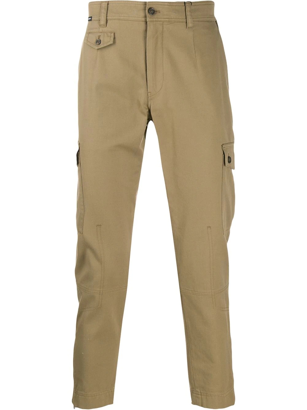 cropped cargo trousers - 1