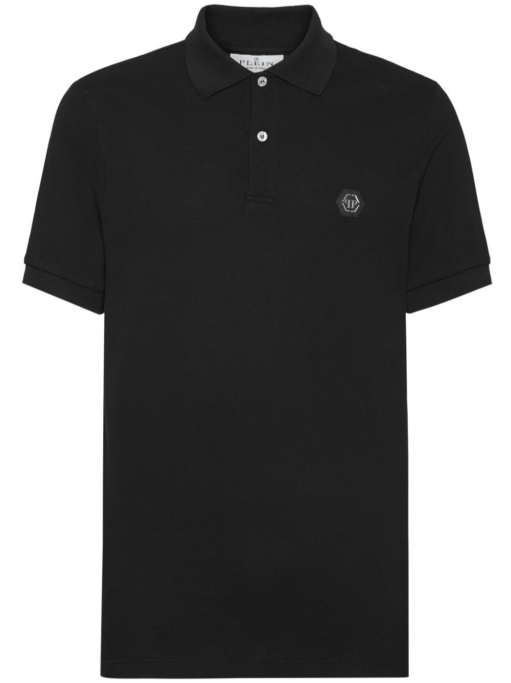 Skull-print polo shirt - 1