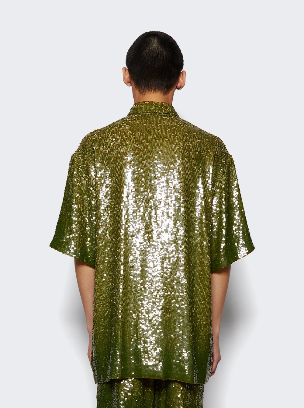 Embellished Shirt Khaki Green - 4