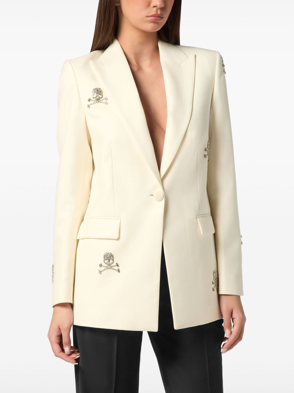Skull Strass blazer - 3