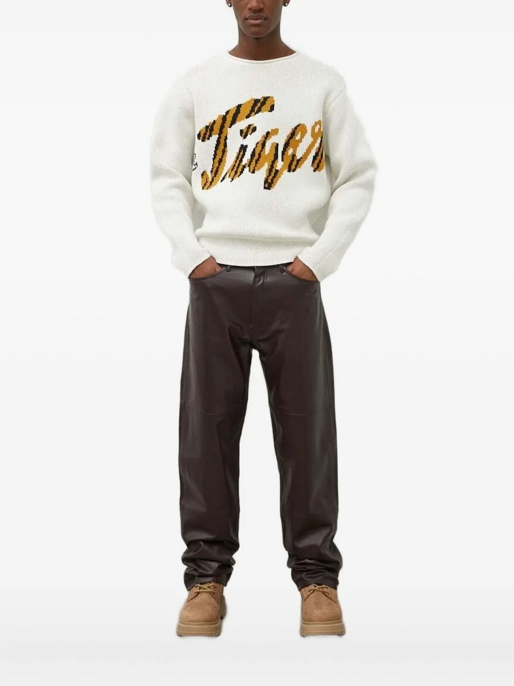 letter-logo sweater - 1