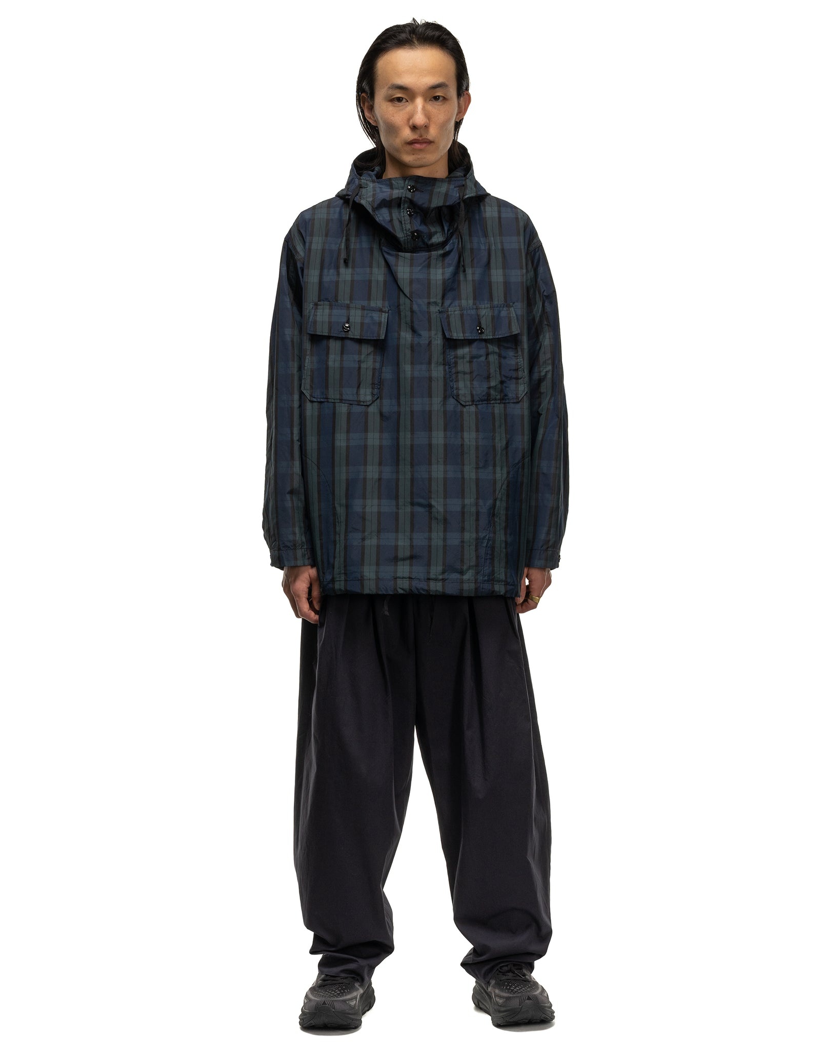 CAGOULE SHIRT CRUSHED TAFFETA BLACKWATCH - 2