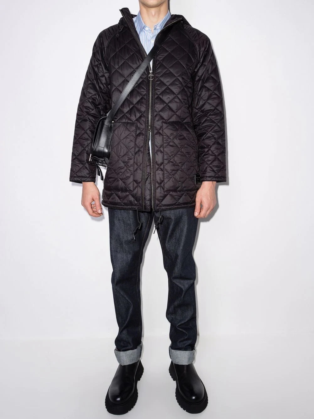 quilted hooded jacket - 4