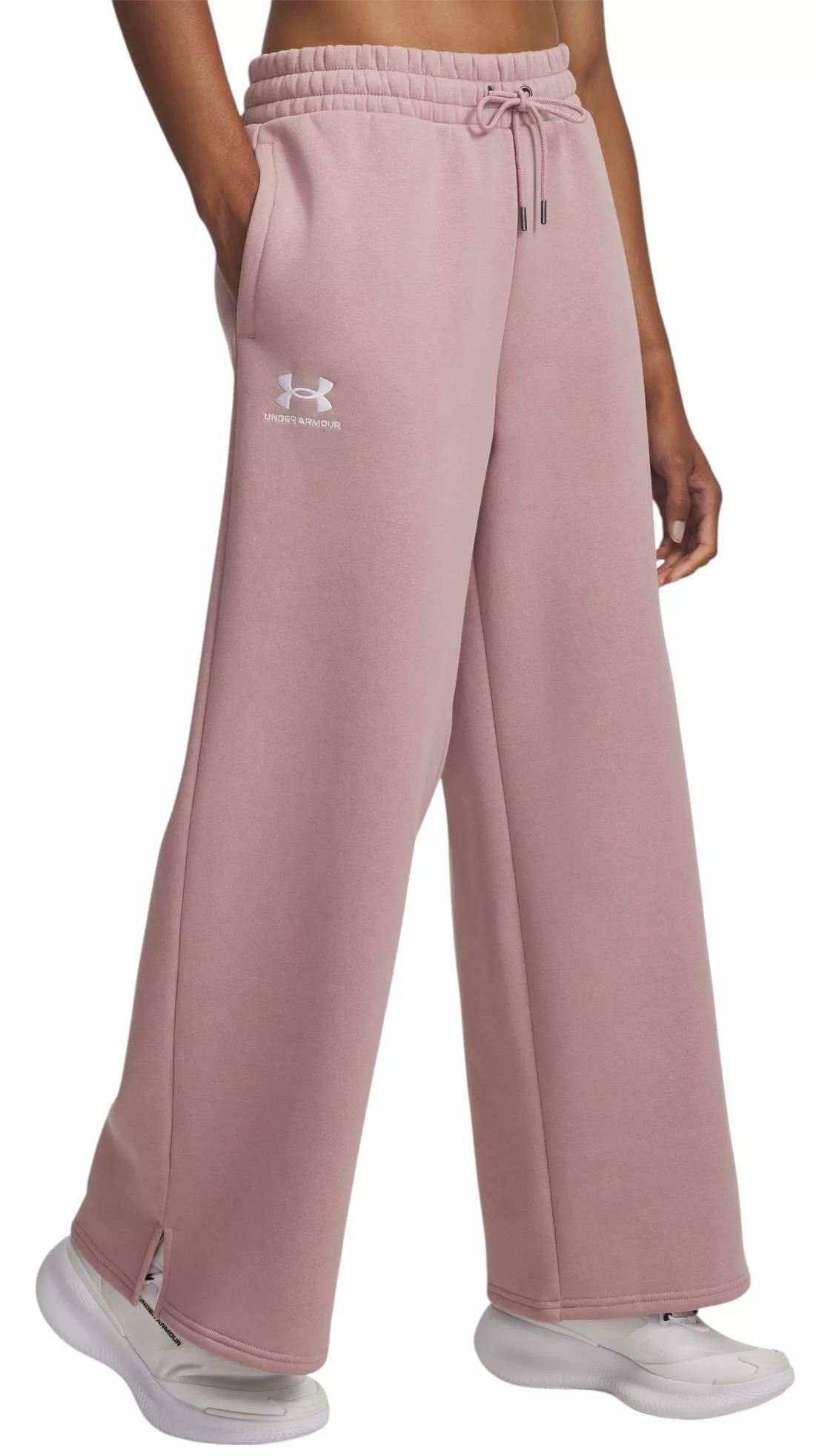 Under Armour Women's Icon Fleece Wide Leg Pants - 1