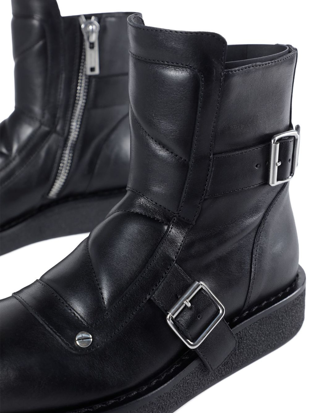 Sune buckle-detail biker boots - 3
