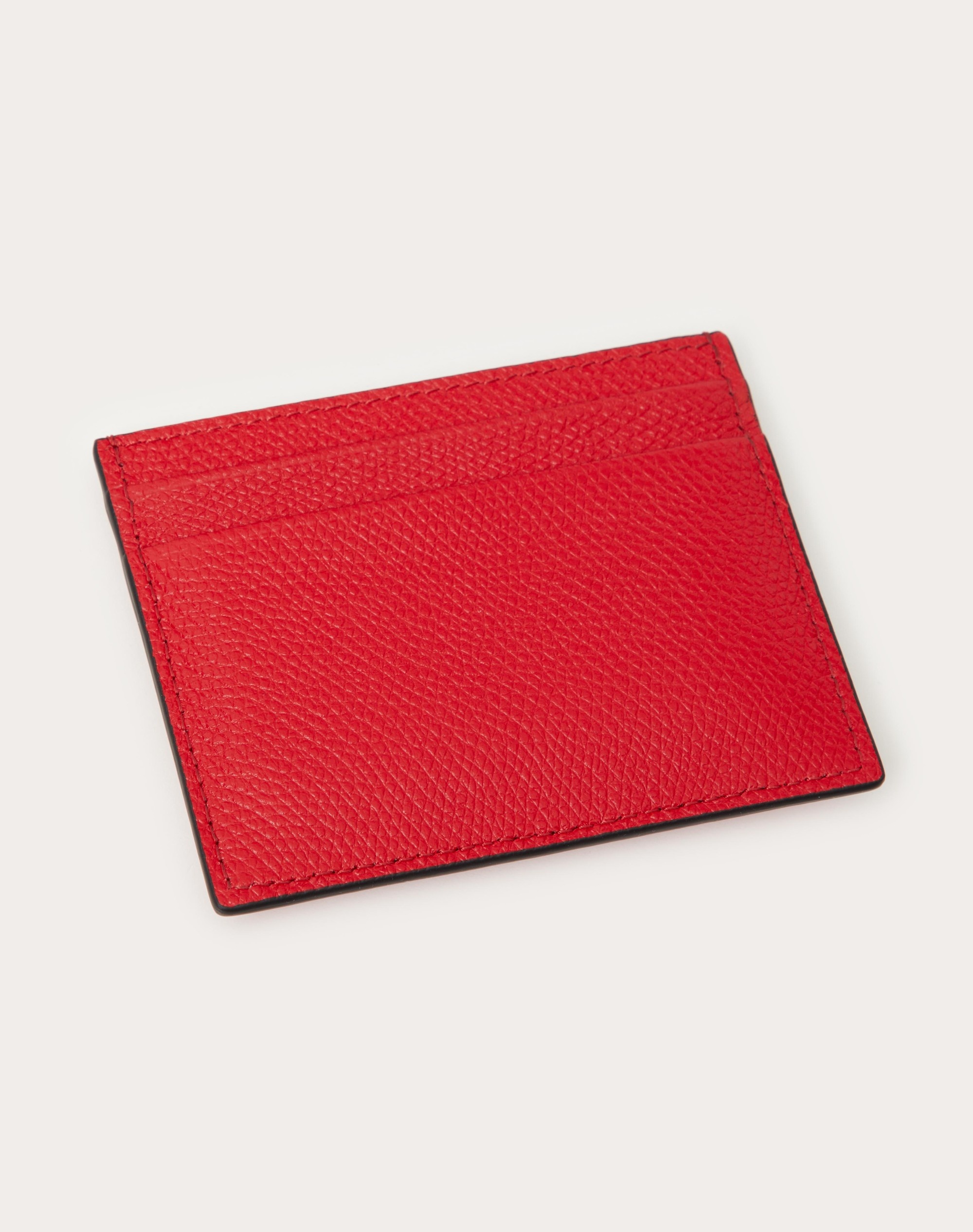 VLOGO SIGNATURE GRAINY CALFSKIN CARDHOLDER - 3