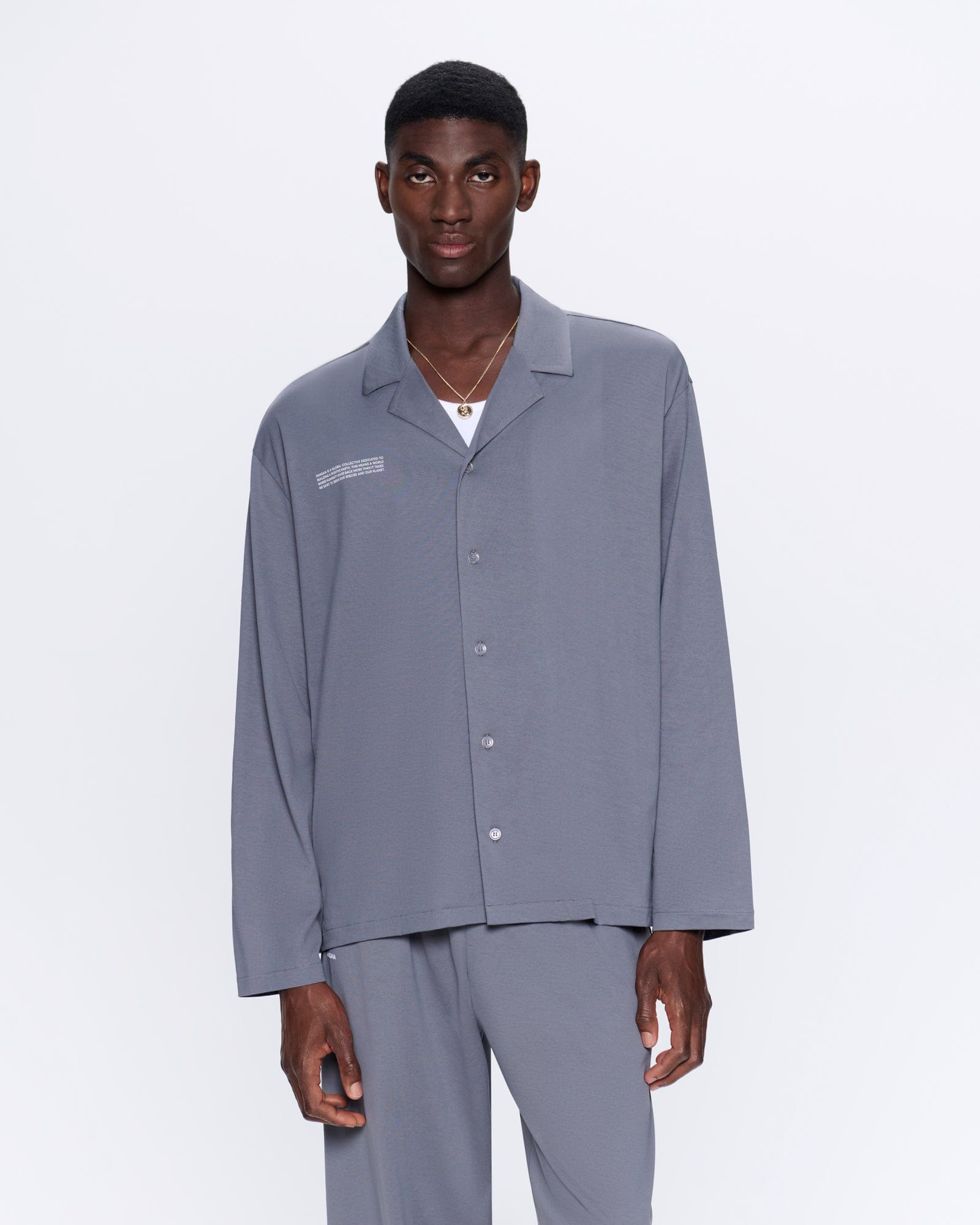 Mens 365 Lightweight Long Pyjama Set - Atmosphere Grey - 3