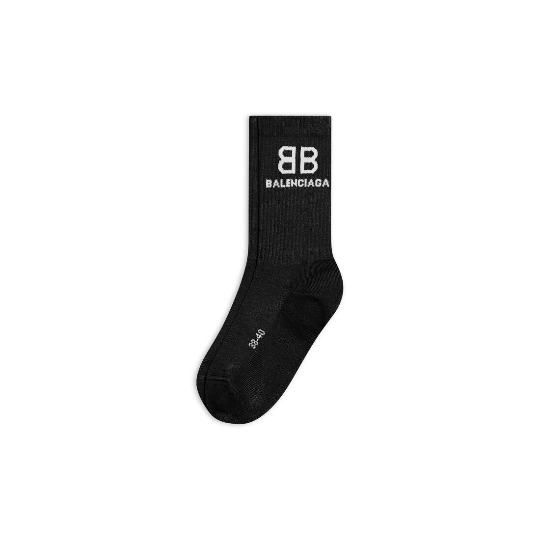 Men's Bb Tennis Socks  in Black - 2