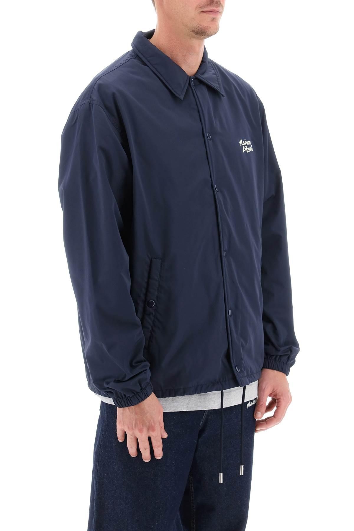 MAISON KITSUNE - Coach jacket with logo print - 3