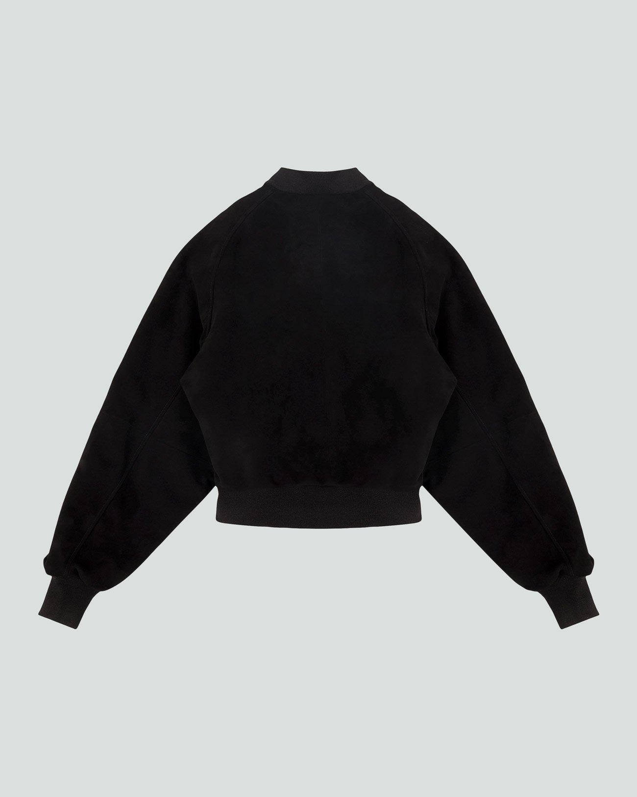 RAGLAN BOMBER BLACK SUEDE - 2