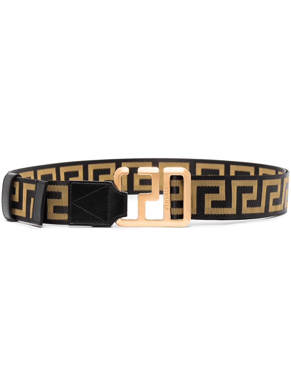 Greca pattern print belt - 1