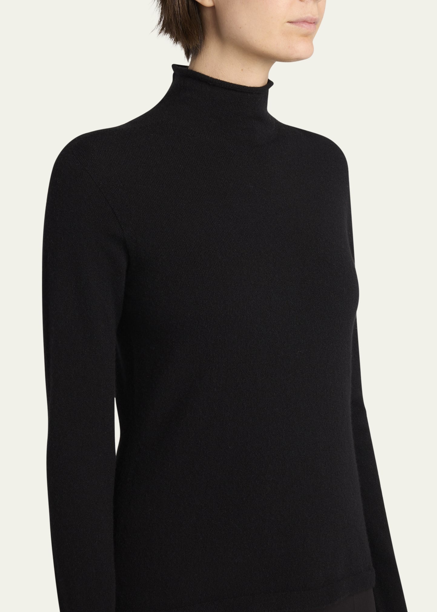 Ilmo Fitted Turtleneck Cashmere Top - 5
