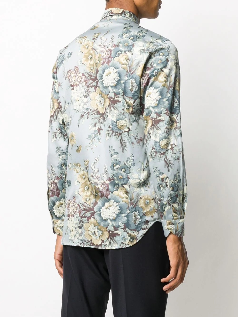 floral print cotton shirt - 4