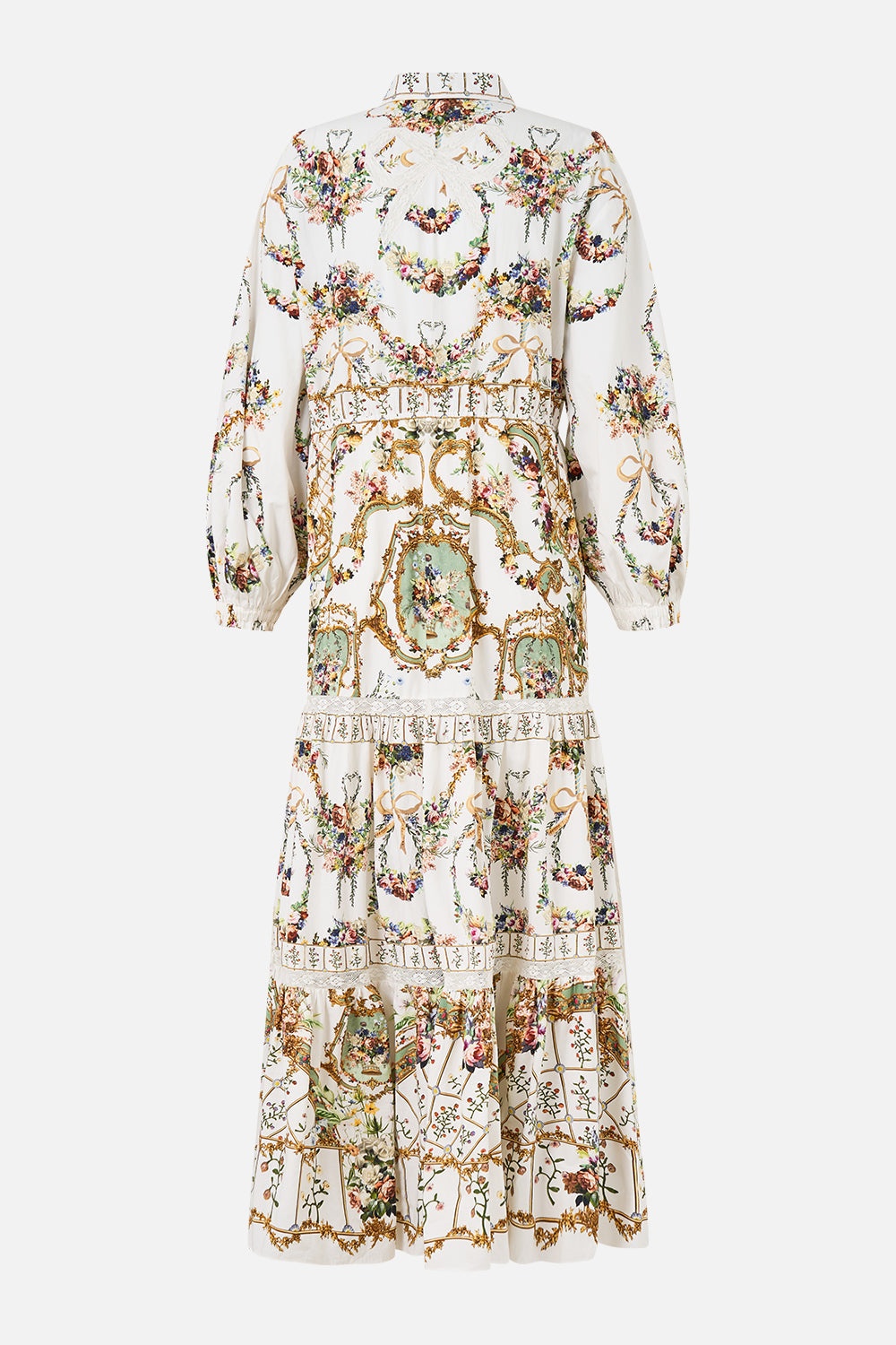 TIERED LONG SHIRT DRESS - 7