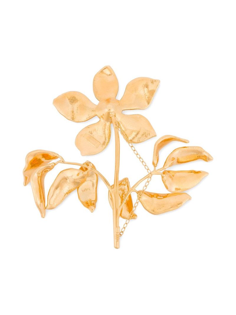 Moschino floral-motif brooch outlook