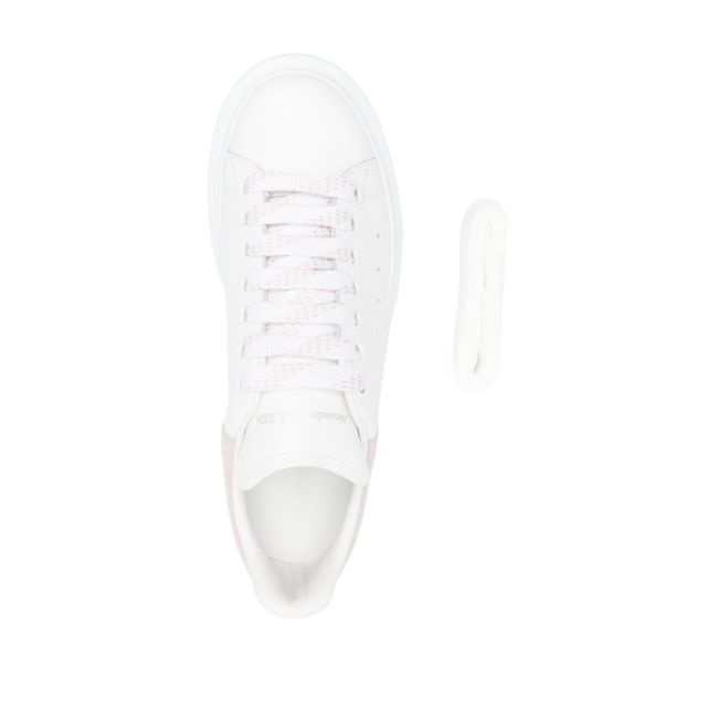 White sneakers with suede inserts - 5