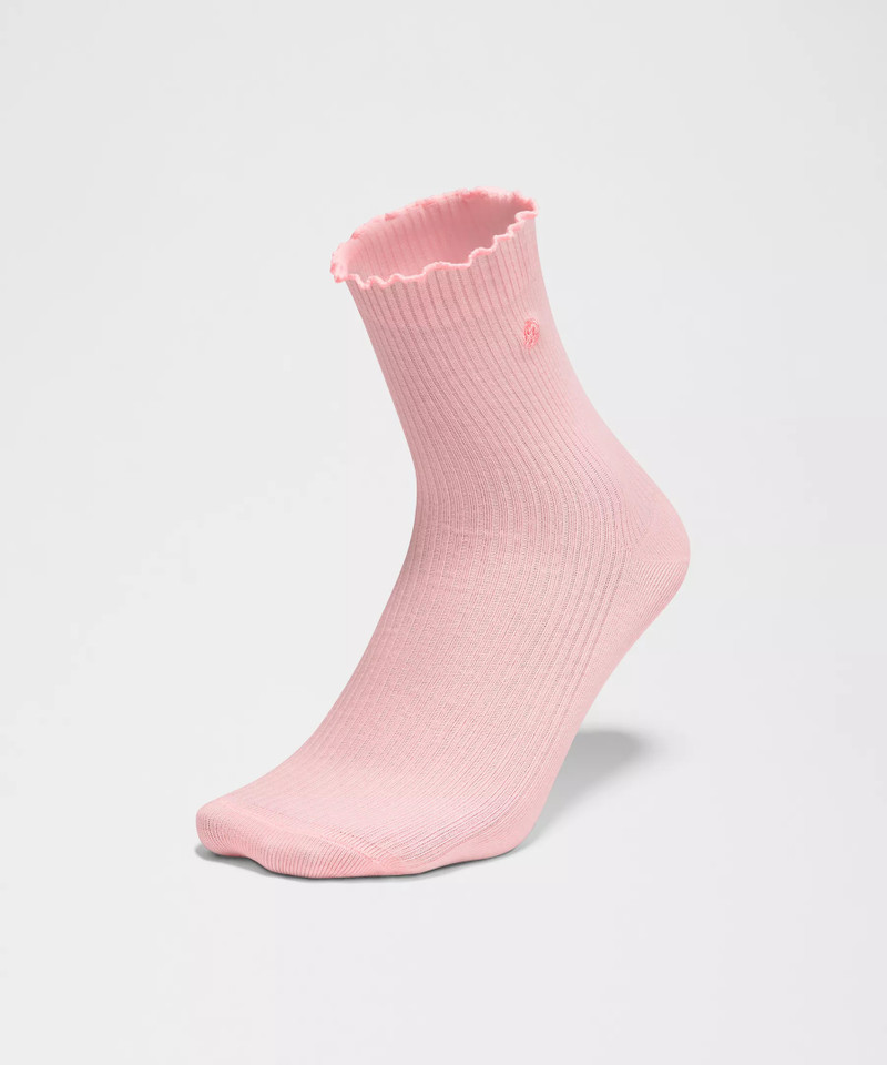 Unisex Lettuce Edge Quarter Socks 3