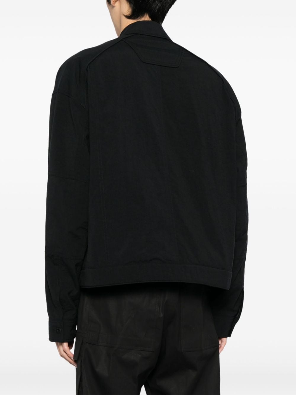 cargo-pocket lightweight shirt jacket - 4