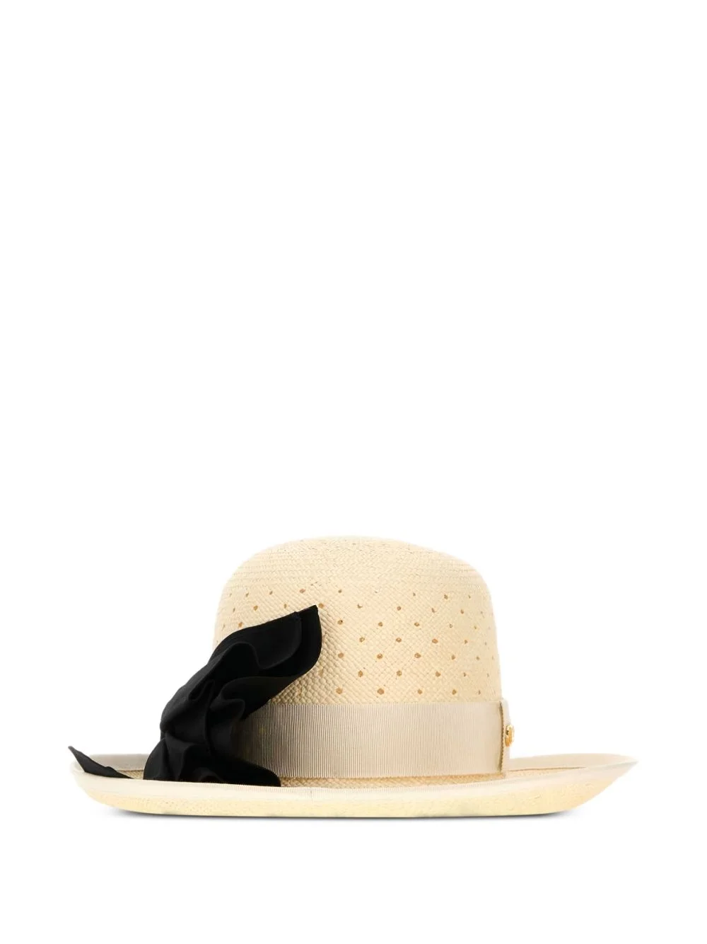 perforated-bow hat - 1