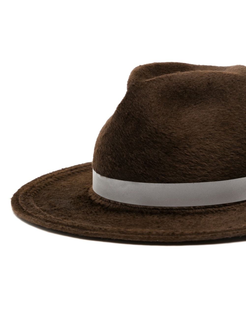 band-detail fedora hat - 2