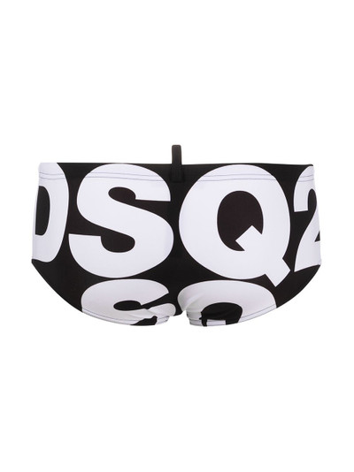 DSQUARED2 logo-print swim briefs outlook