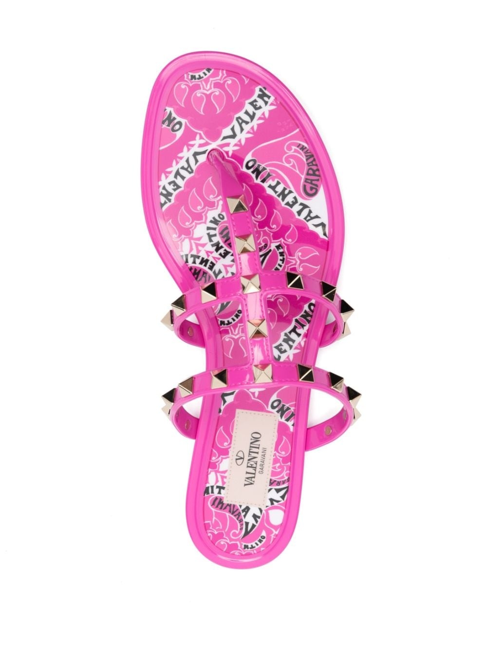 Rockstud flat thong sandals - 4