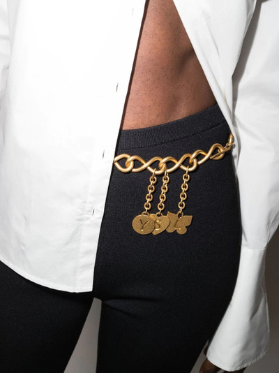 SAINT LAURENT infinity chain charm belt outlook