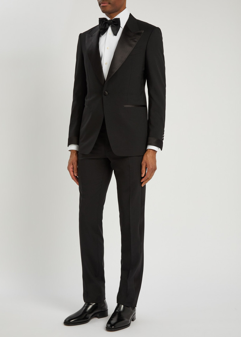TOM FORD Tom Ford Shelton Satin-trim Wool Evening Suit outlook
