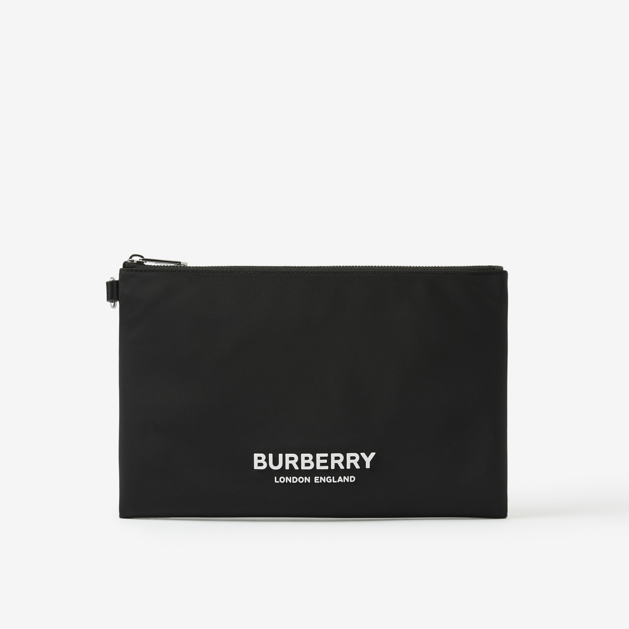 Logo Print Nylon Zip Pouch - 1