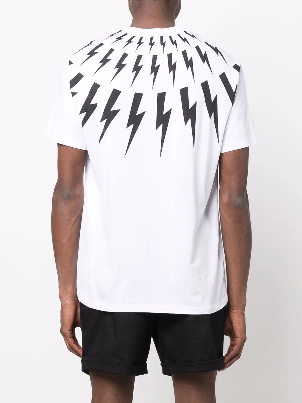 Thunderbolt-print cotton T-shirt - 4