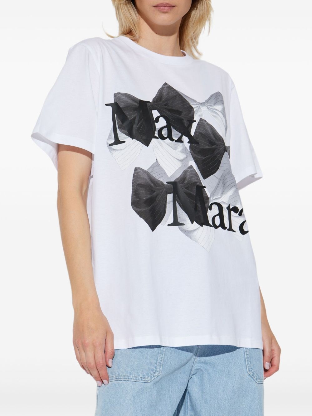 bow-print T-shirt - 3