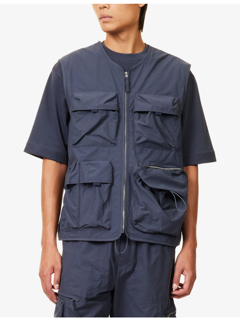Reserve Sleeveless Cotton Blend Utility Vest - 3