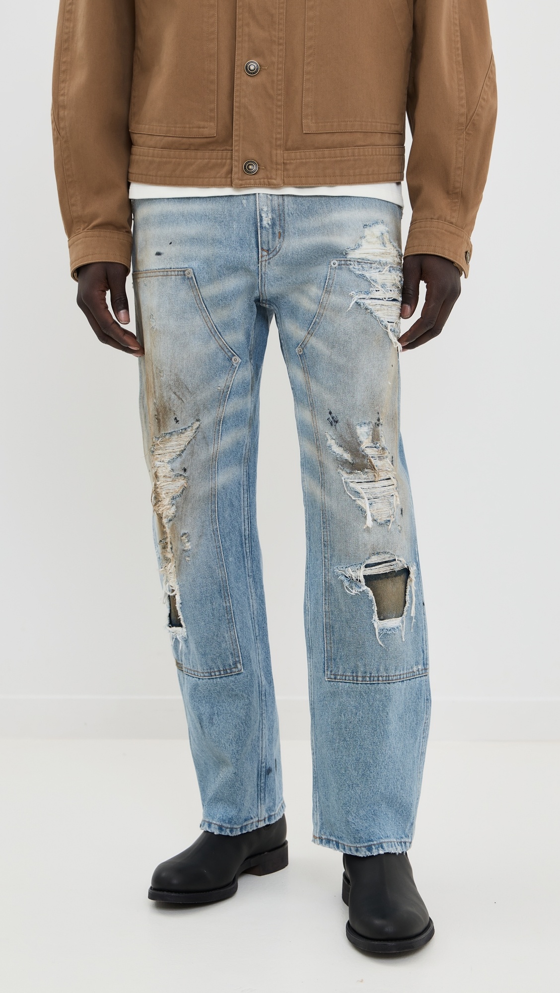 Distressed Relaxed Denim - 1