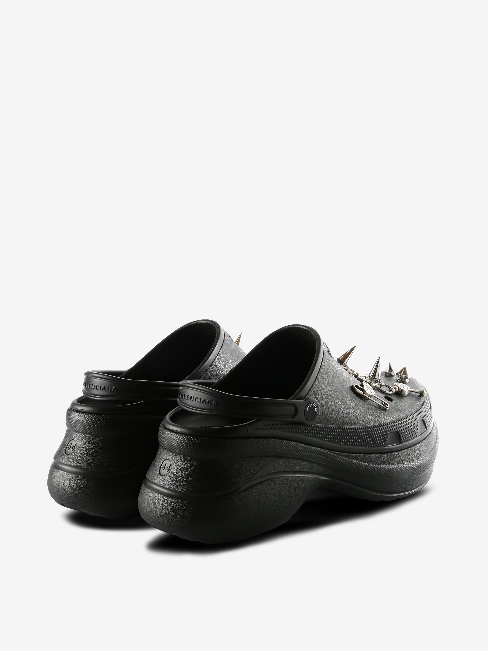 BALENCIAGA - Men Strap Jibbitz Punk Crocs Mule - 3