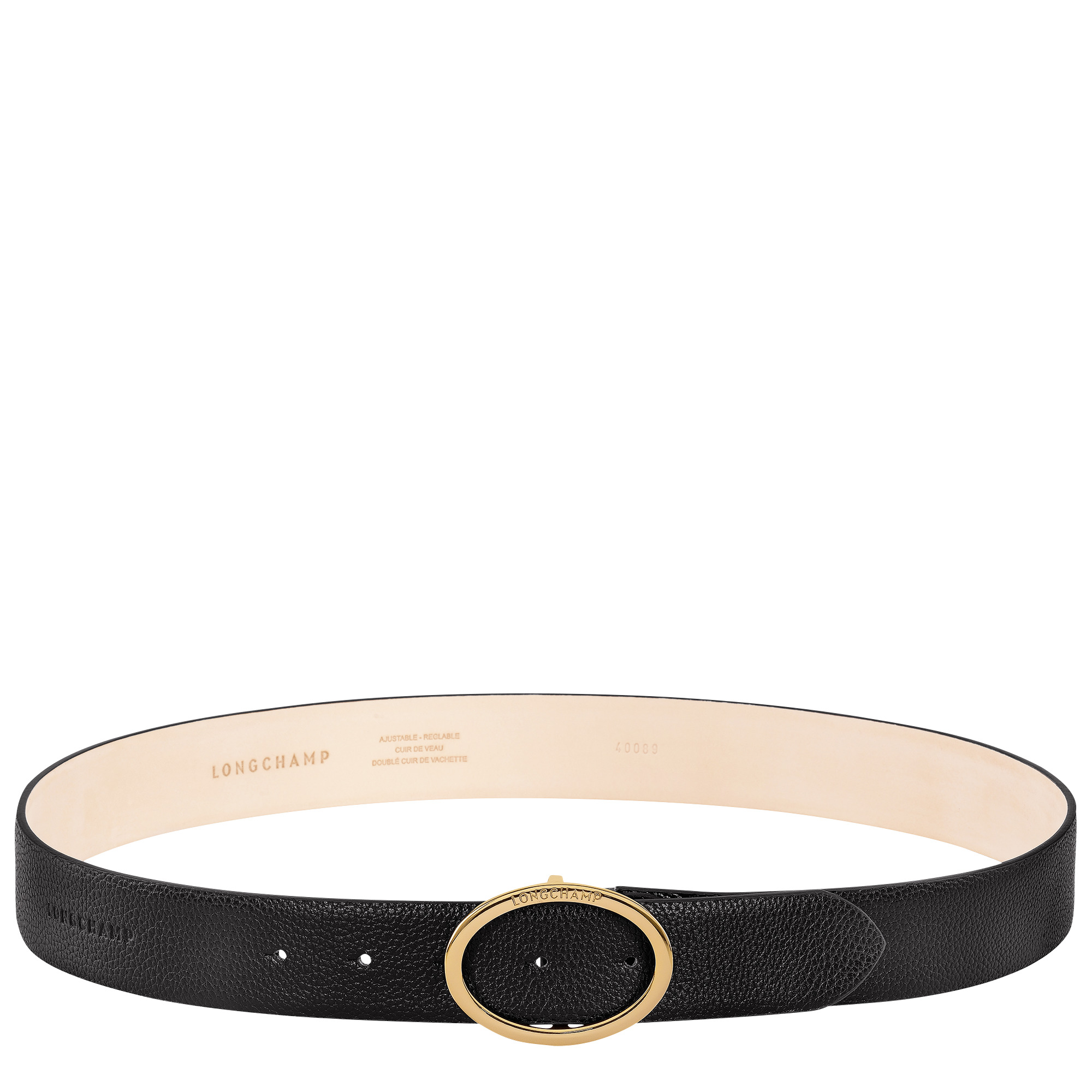 Le Foulonné Ladies' belt Black - Leather - 1