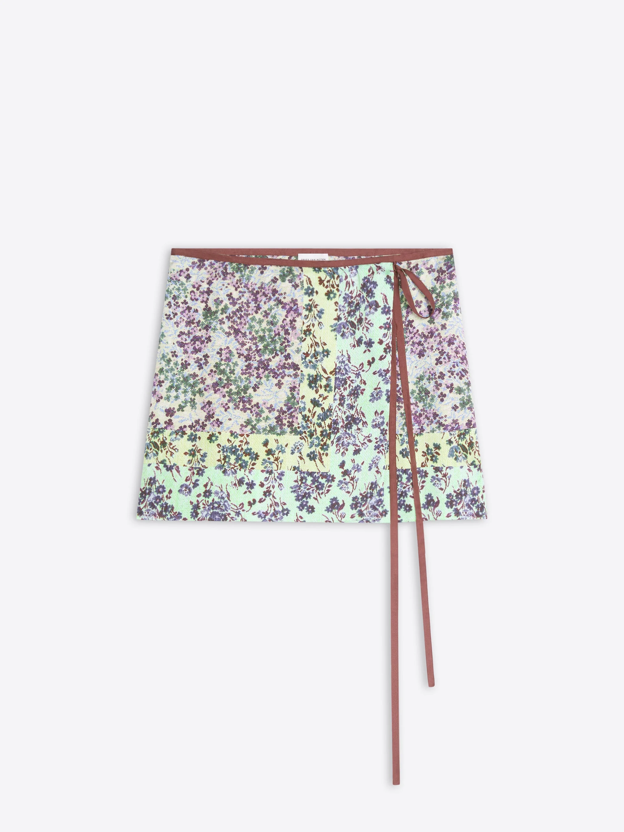 PRINTED WRAP SKIRT - 1