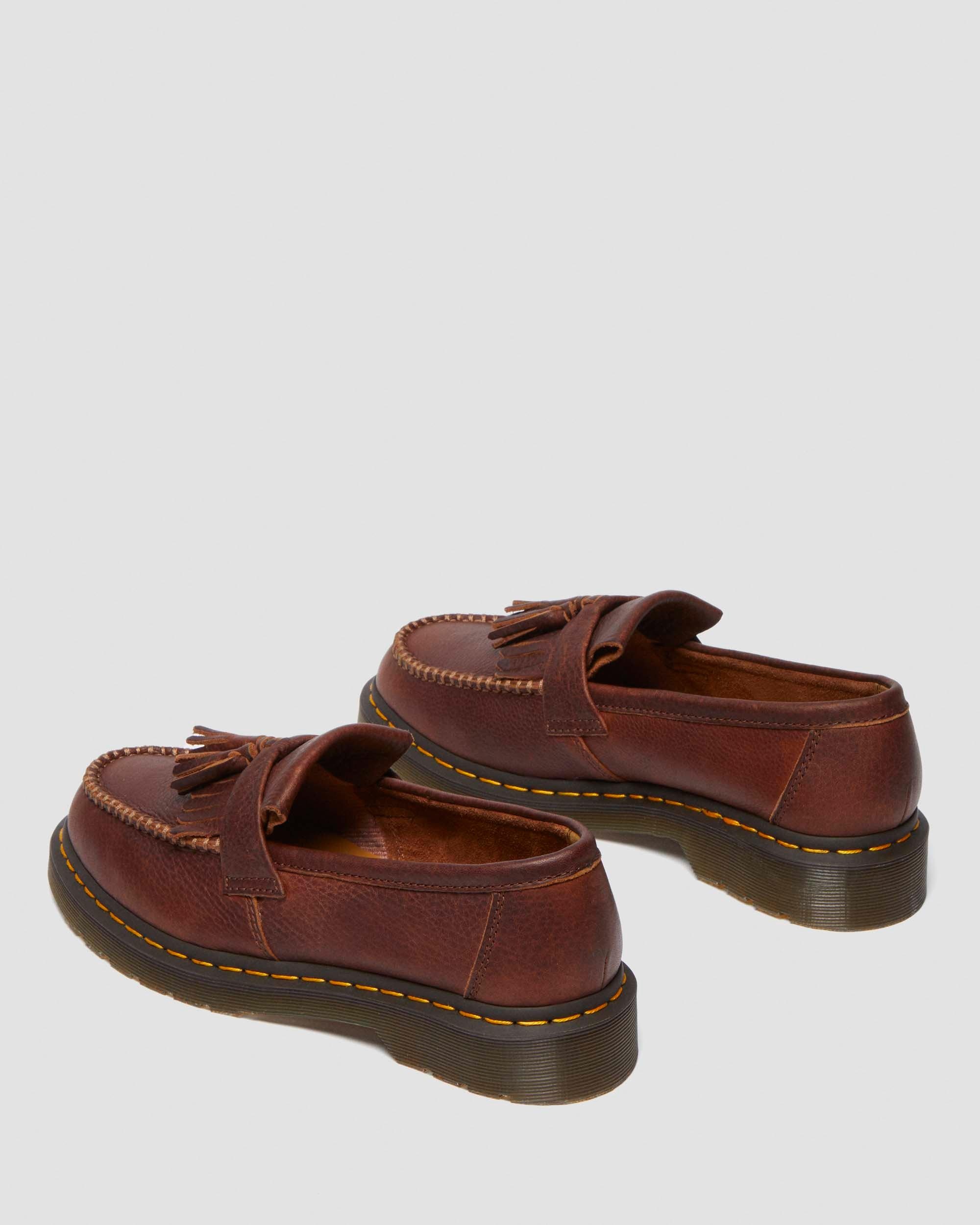 Adrian Yellow Stitch Ambassador Leather Loafers - 7