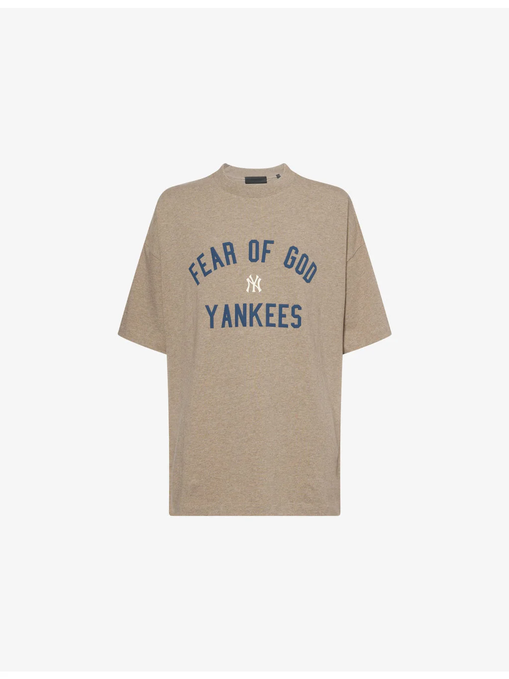 FOG x ESSENTIALS x MLB Yankees 90's Fit Crewneck Cotton-Jersey T-Shirt - 1