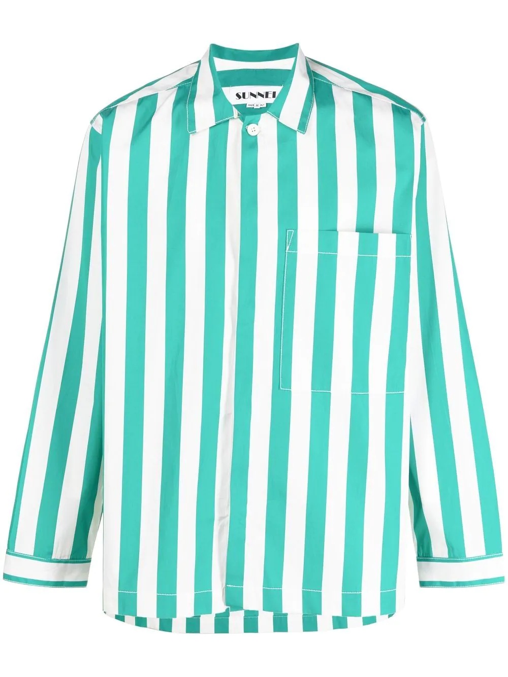 striped cotton shirt - 1