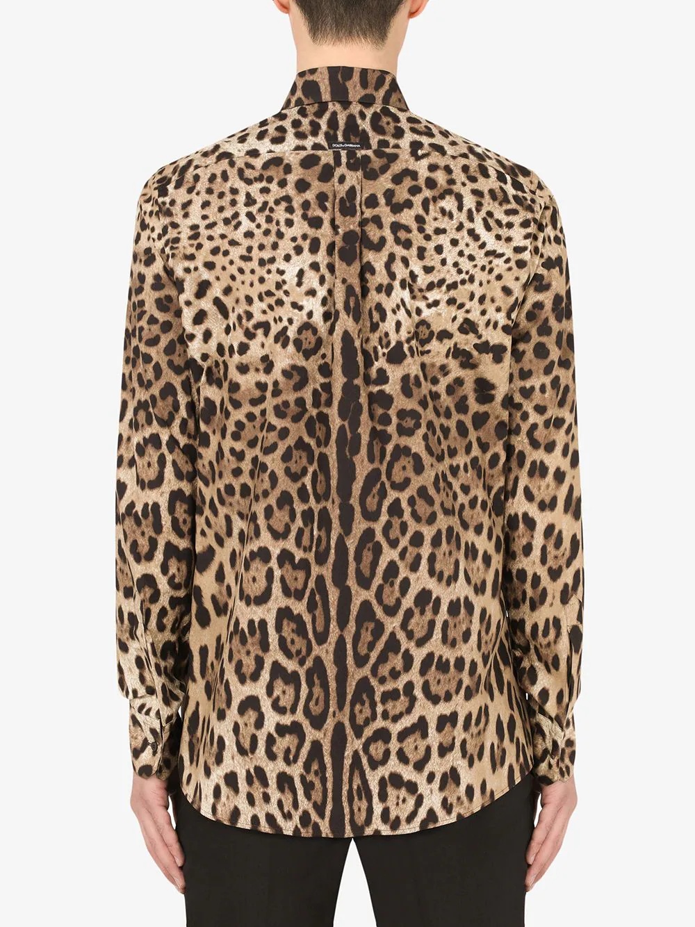 leopard-print cotton shirt - 4