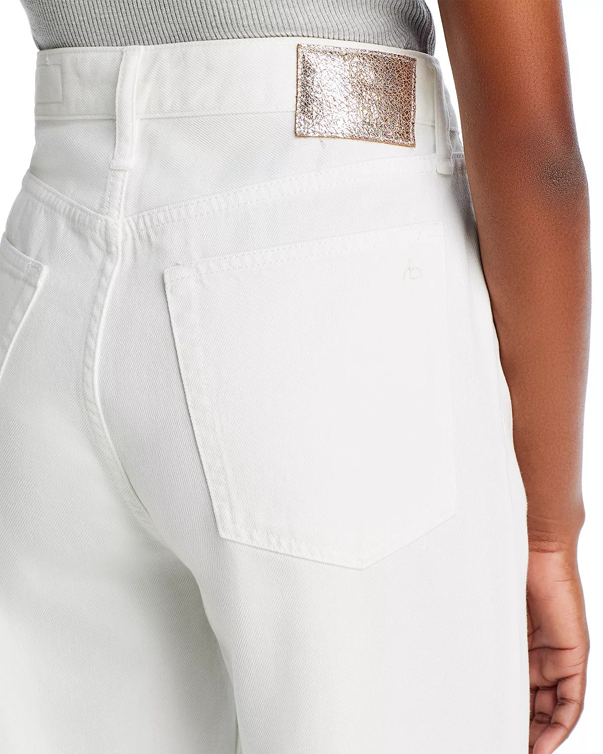 Featherweight Logan High Rise Jeans in Optic White - 5