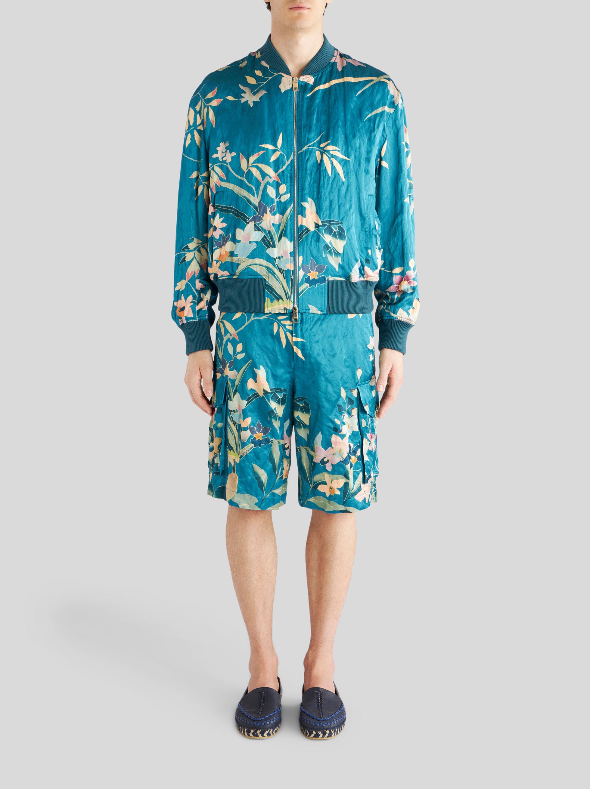 FLORAL PRINT BOMBER JACKET - 3