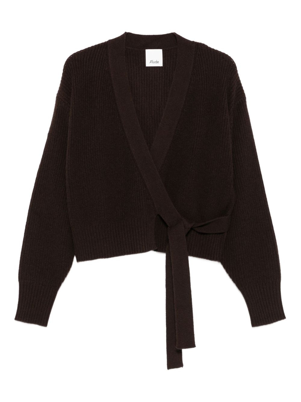 wrap-tie cardigan - 1