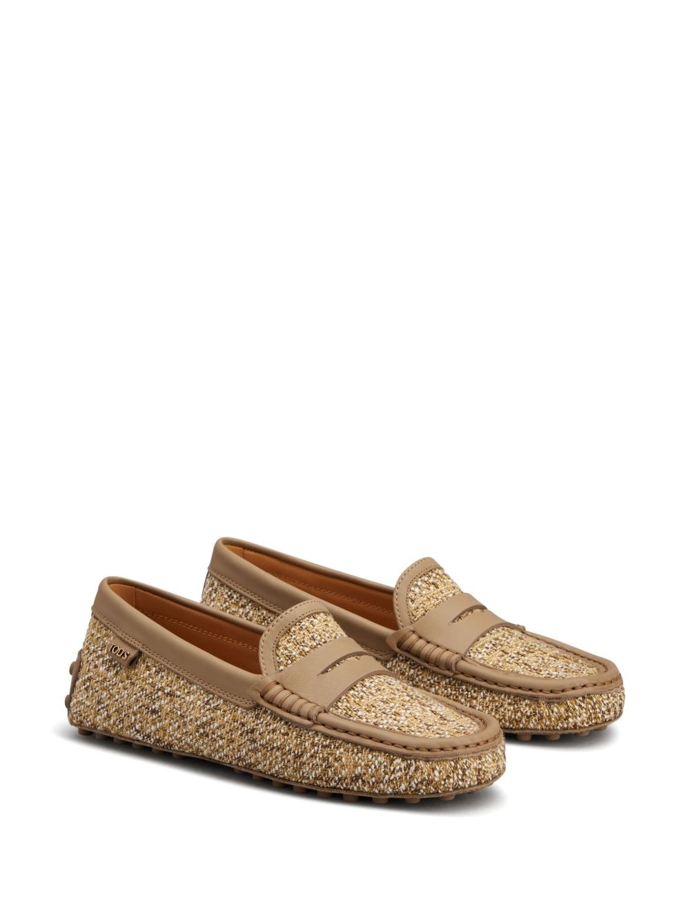 tweed loafers - 2