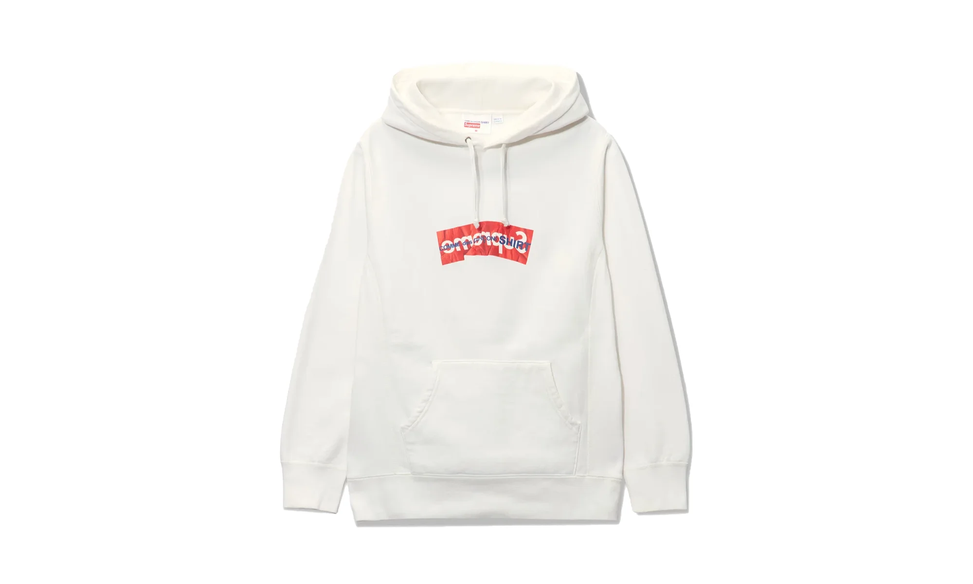 Comme Des Garcons SHIRT Box Logo Hoodie "SS 17 - White" - 1