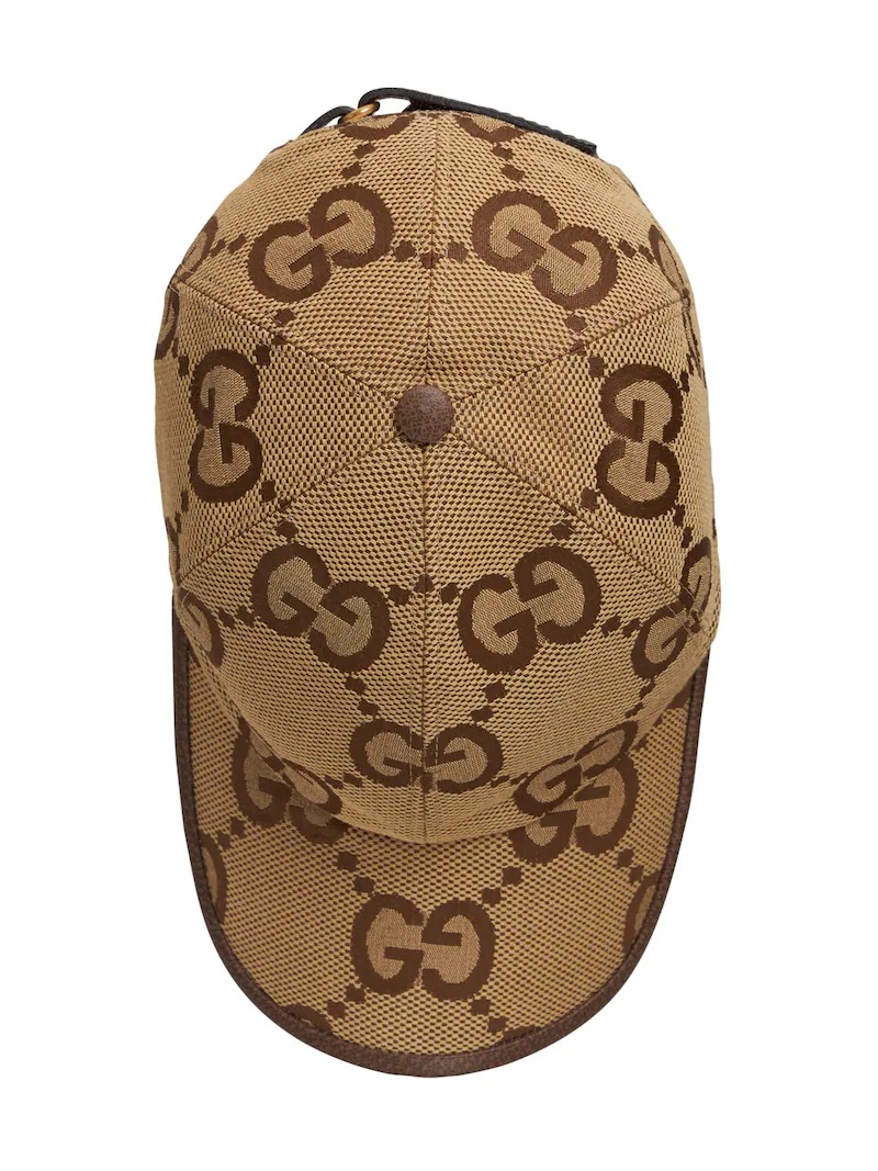 GG MAXI COTTON BLEND JACQUARD HAT - 5