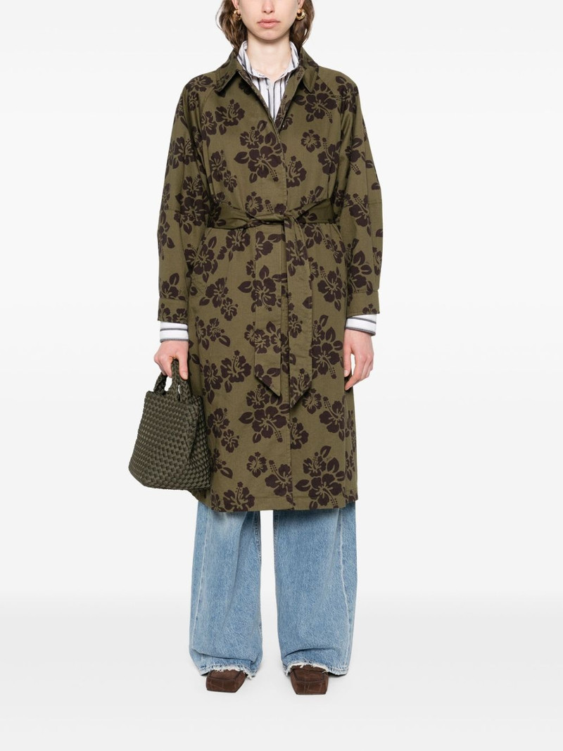 Aspesi hibiscus-print coat outlook