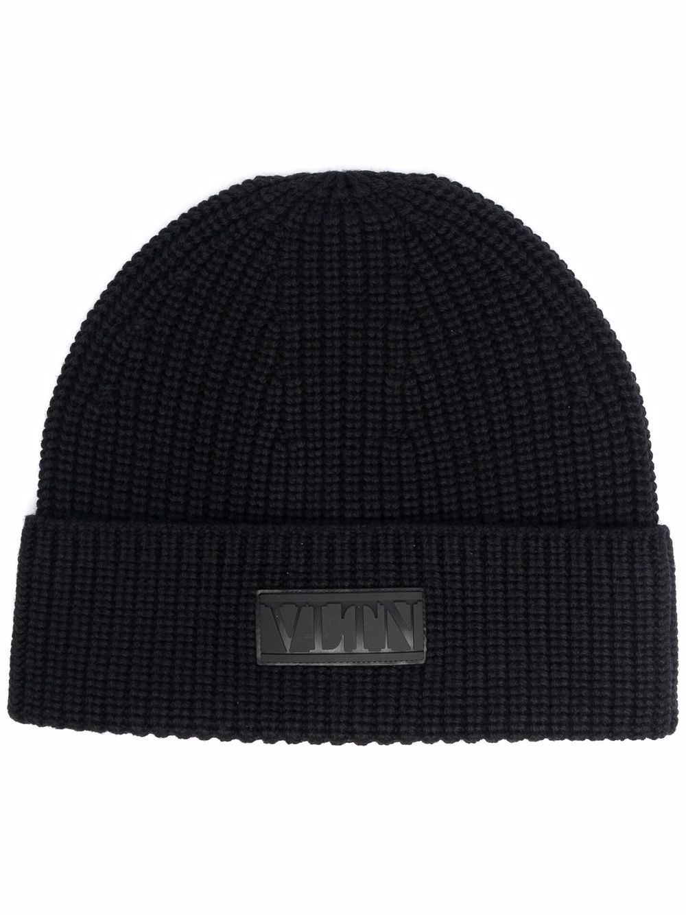 VLTN ribbed-knit beanie hat - 1